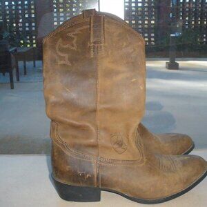 Ariat Mens Stampede Heritage Western Leather Work Cowboy Boots Size 9 34225